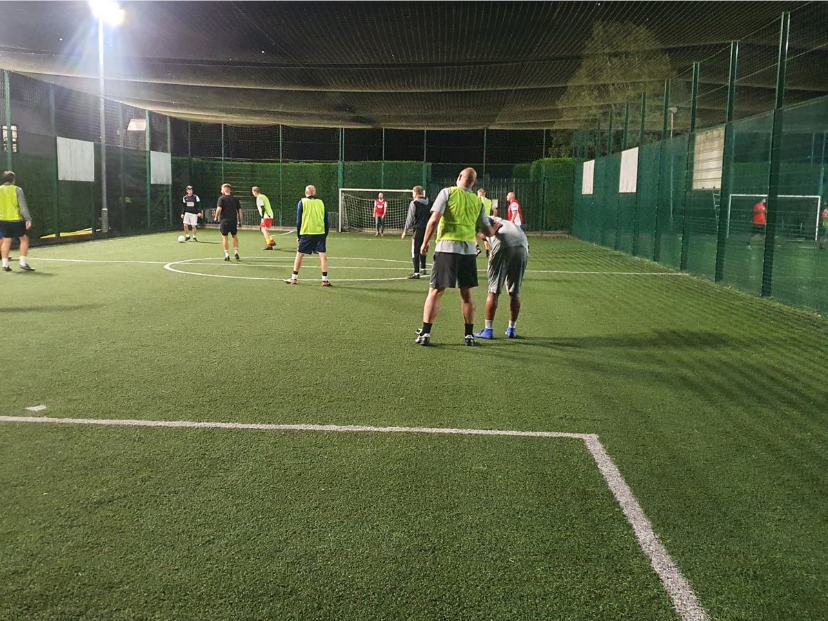 Busy community football session at the Willen Lake 3G pitches Busy community football session at the Willen Lake 3G pitches